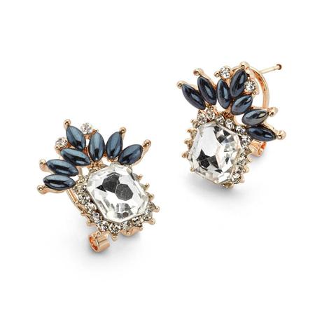 Blue Crystal Stud Earrings Drop Cheap