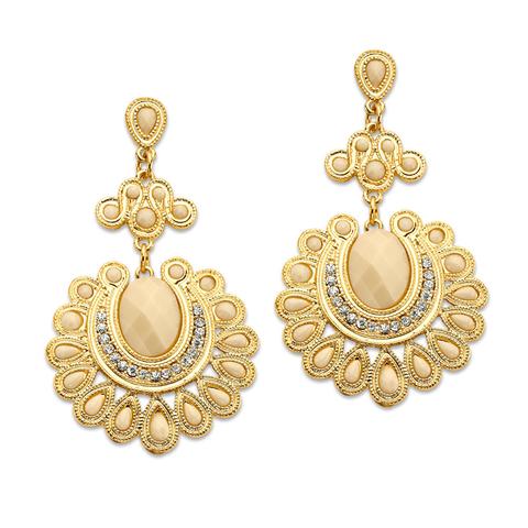 Large Gold Statement Earrings 