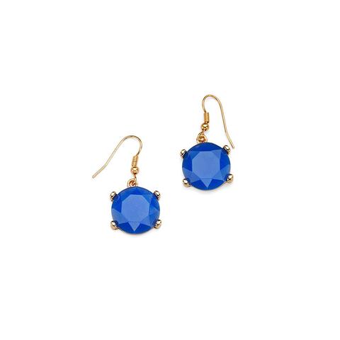 Blue Crystal Drop Earrings