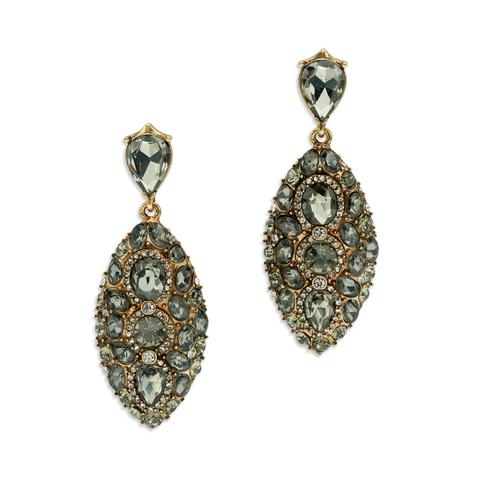 gray statement earrings