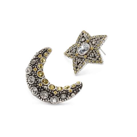 Moon and Star Earrings