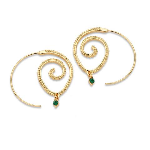 spiral hoop earrings