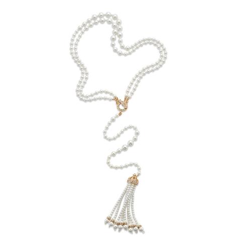 pearl tassel necklace