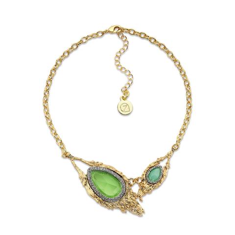 Cheap Green Crystal Statement Necklace