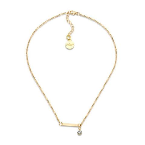 horizontal gold bar necklace