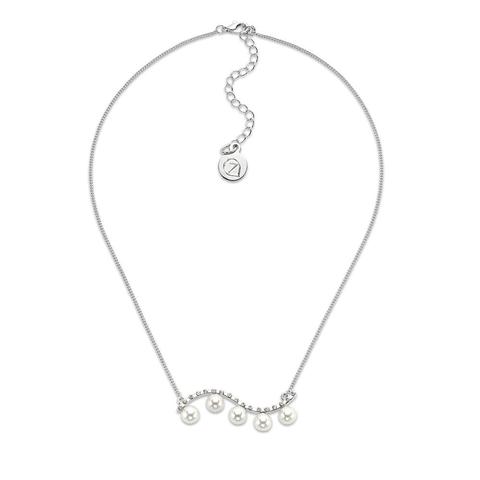 pearl and crystal necklace