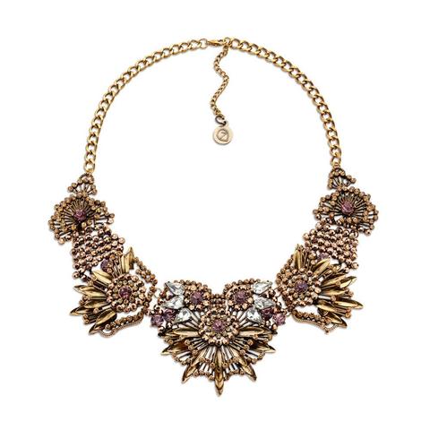 pink statement necklace